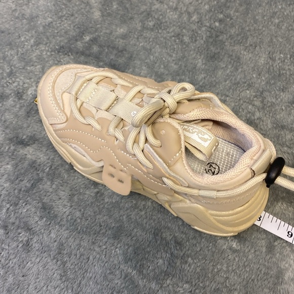 Boys Girls beige sneakers Lace Up Running Shoe Walking Non-Slip size‎ 27 - Picture 12 of 16